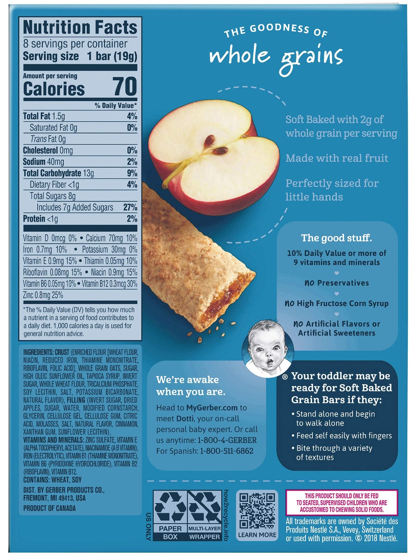 Gerber Soft Baked Grain Bars (5.5 Ounce (Pack Of 2), Variety Pack)