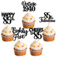 30Pcs Happy 85Th Birthday Cupcake Toppers Glitter Eighty Five Vintage 1938 Cupcake Picks 85 Fabulous Cheers To 85 Years Cake Dec