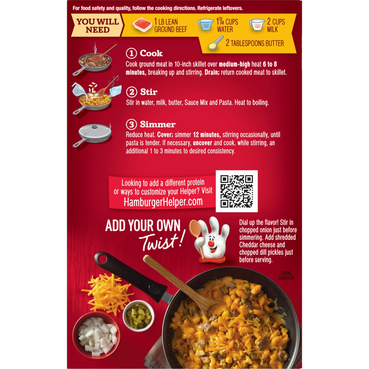 Hamburger Helper Pasta Deluxe Cheeseburger Macaroni, 5.5 Ounces