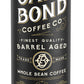 OAK & BOND Whole Coffee Bean, Medium Roast, Cocoa & Almond Notes, 10oz, Black