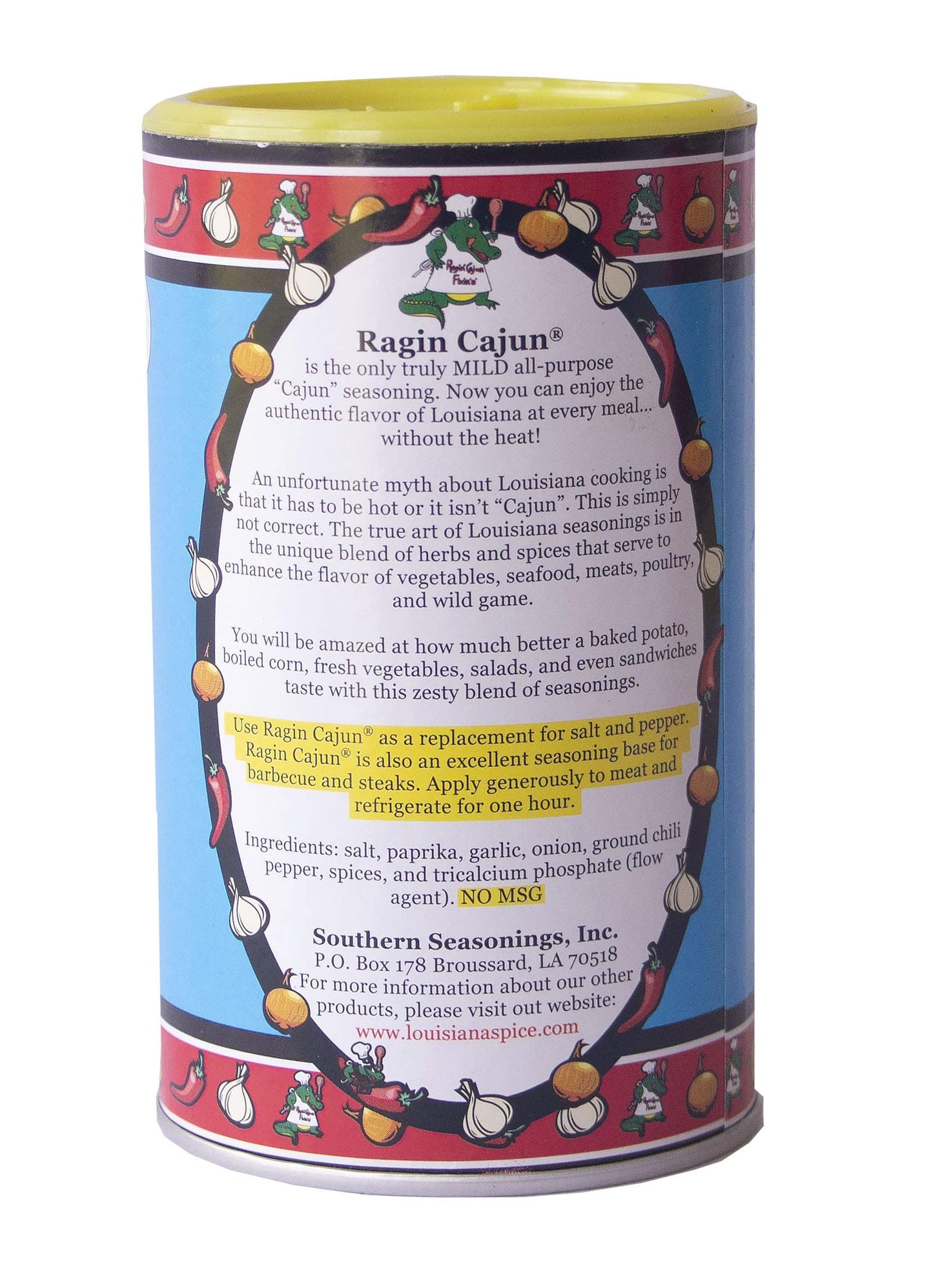 Ragin' Cajun Y'All Purpose Seasoning, 8 Ounce (Pack Of 6)