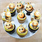 60 Pcs Edible Bumble Bee Cupcake Toppers Waper Paper Honey Bee Party Cake Decorations Edible Oh Babee Cupcake Picks For Bee Them