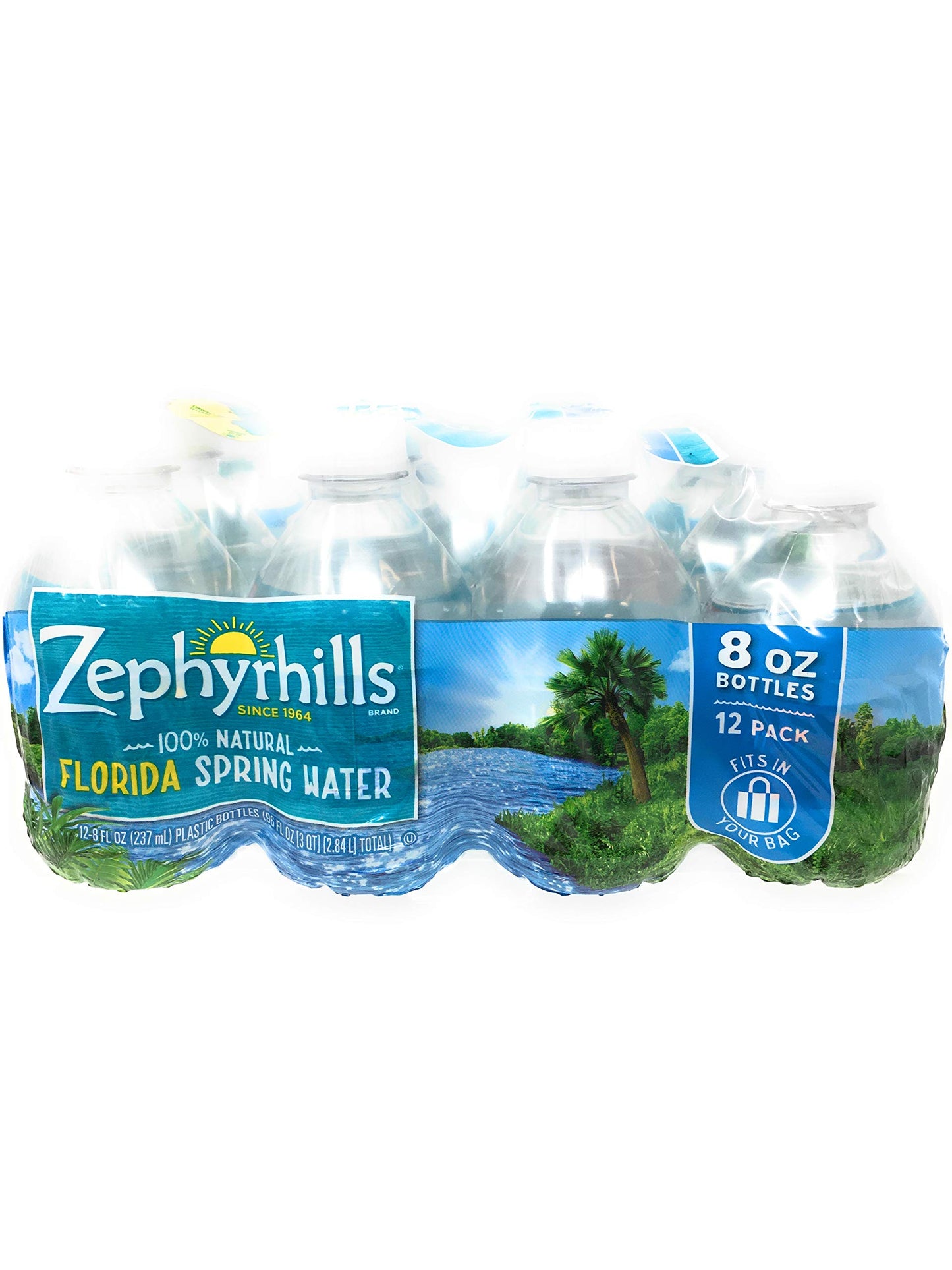 Zephyr Hills, Water Natural Spring, 8 Fl Oz, 12 Pack