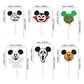 Ercadio 24 Pack Mouse Inspired Halloween Cupcake Toppers Glitter Mouse Ghost Pumpkin Cupcake Picksfor Halloween Theme Baby Showe