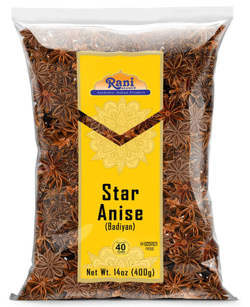 Rani Star Anise Seeds, Whole Pods (Badian Khatai) Spice 14oz (400g) ~ All Natural | Gluten Friendly | NON-GMO | Kosher | Vegan |