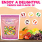 FD Pantry Fruit Crunch Original Rainbow Freeze Dried Candy - Assorted Fruit Flavors, 10 oz Pouch