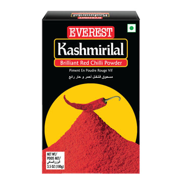 Everest Powder, Kashmirilal Brilliant Red Chilli Powder,100G Carton