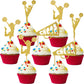 36 Pieces Cheerleader Cupcake Toppers Glitter Cheerleading Gymnastics Cupcake Picks Cheer Team Cake Decorations Gymnast Girl Too