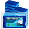 Aidea-Brite Non-Scratch Scrub Sponge-12Count, Sponges For Dishes, Cleaning Sponge, Cleans Fast Without Scratching, Stands Up To 