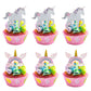 Gyufise 10Pcs Unin Rainbow Cupcake Toppers Unirn Rainbow Cake Topper Decorations For Rainbow Unin Boys Girl Babyshower Birthday