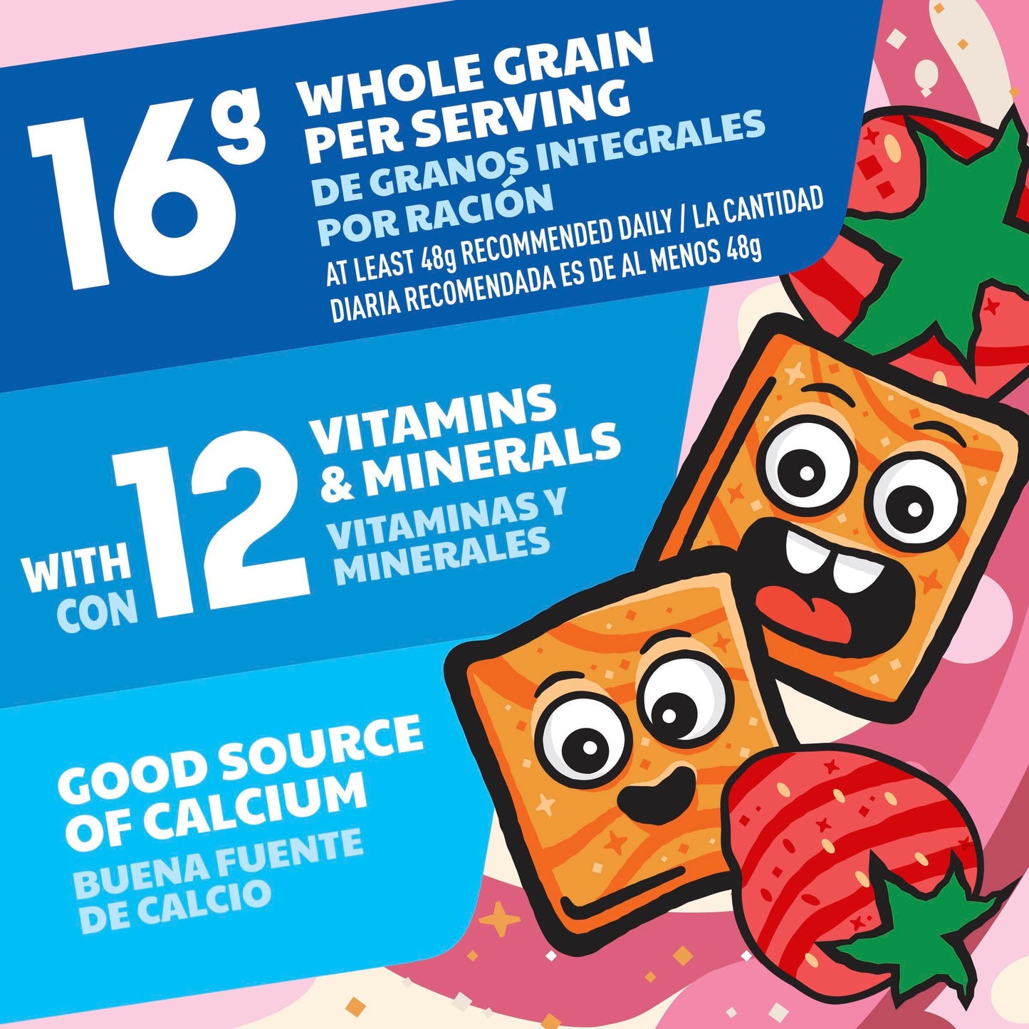 Cinnamon Toast Crunch Breakfast Cereal, Crispy Strawberry Cereal, Family Size, 18.8 oz