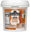 Once Again Natural, Creamy Peanut Butter, 5lb Pantry Pal (same as 5 jars) - Lightly Salted, Unsweetened - Gluten Free Certified,