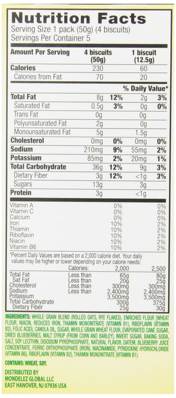 Belvita Breakfast Biscuit, Blueberry, 8.8 Ounce (Pack of 3)