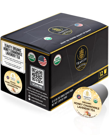 Organic Chamomile And Lavender Tea Pods For Keurig - Decaf Herbal Tea For Keurig K Cups - Honey Chamomile Lavender By Teavity (1
