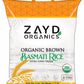 Zayd Organics Brown Basmati Rice 5lbs, Indian Traditional Extra Long Basmati Rice, Vegan, Fresh