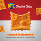 RITZ Toasted Chips Sweet Habanero Crackers, Party Snacks, 8.1 oz