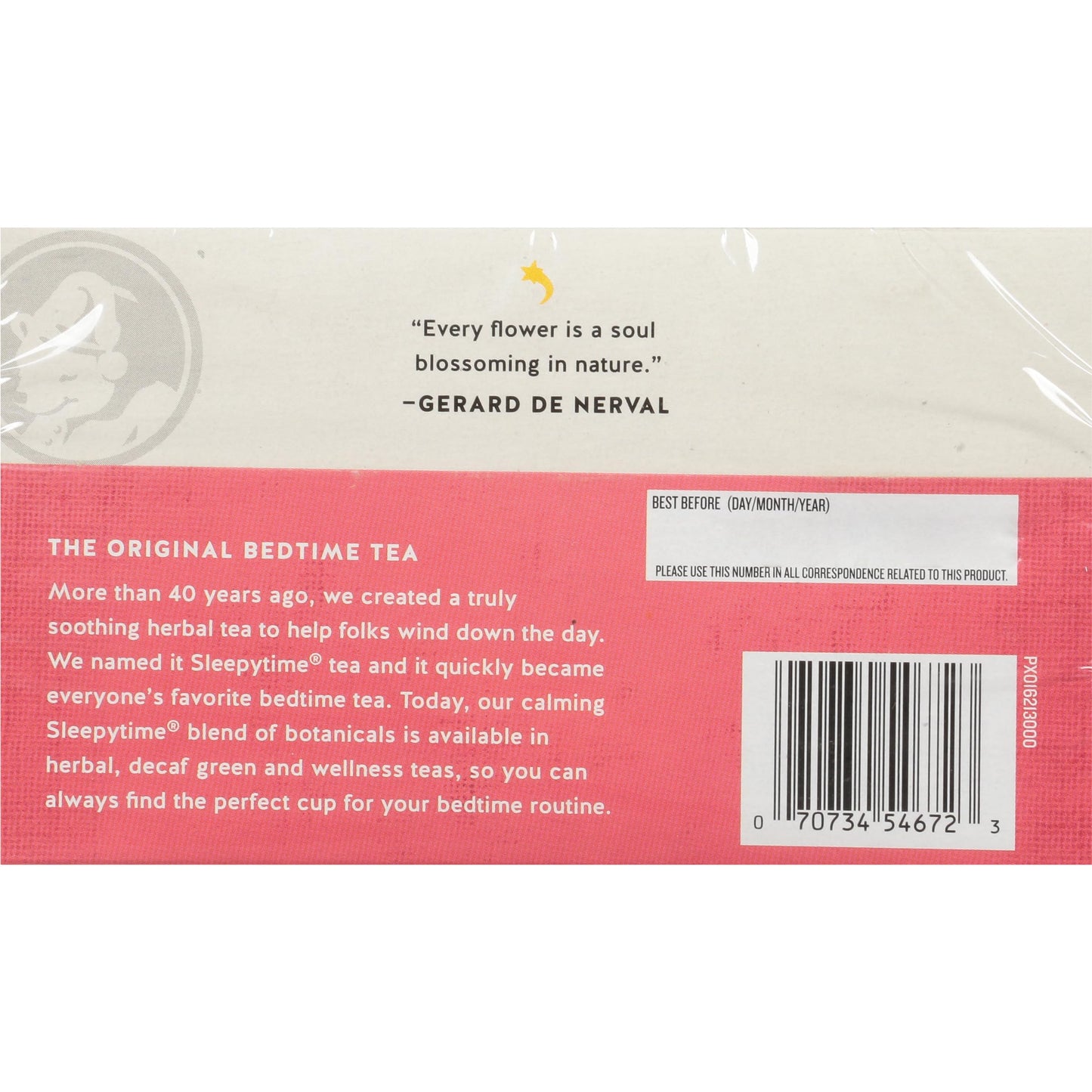 Celestial Seasonings Sleepytime Wellness Tea Plus Probiotics, Caffeine Free, 18 Count