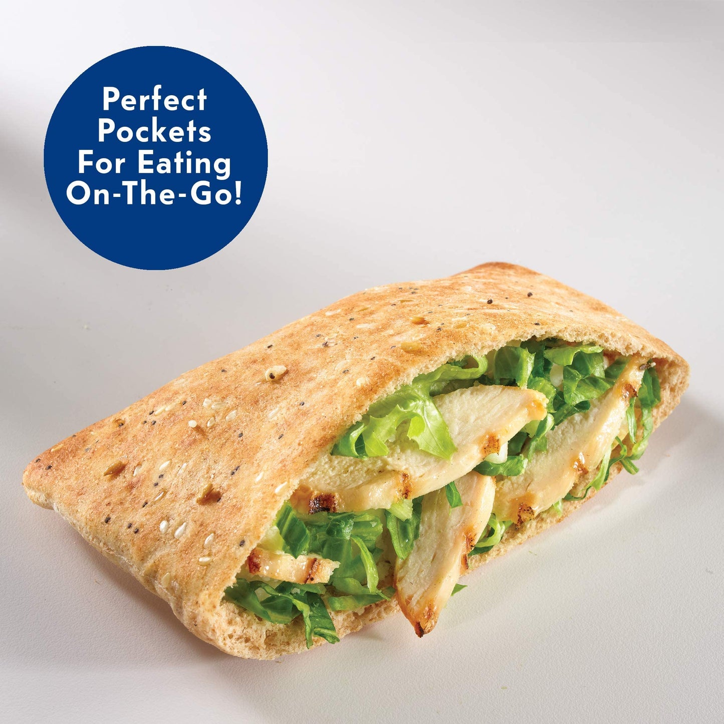 Toufayan Original Smart Pockets Pita Bread | Low Sodium, Low Calorie, Vegan, Kosher (Pack Of 3)