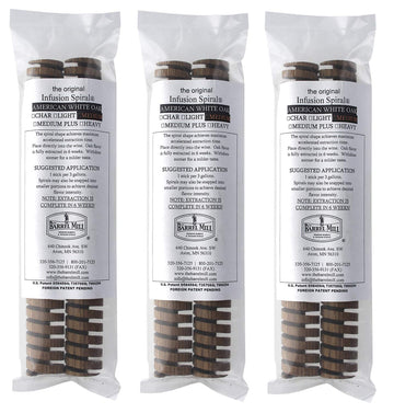 Home Brew Ohio American Oak Infusion Spirals, Medium Toast, 8 Long, Brown, 6-pc Set, Model B07Q527LDV
