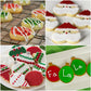 Cake Mate Christmas Decorating Kit - Red & Green Sugar, Cookie Icing Pouches, Jingle Mix Non Pareil - Holiday Baking Essentials