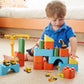 SEERMIA 21-Piece Mini Construction Vehicles Cake Decoration Set, Metal, KC-120, Truck002, Includes Trucks & Road Signs for Birthdays