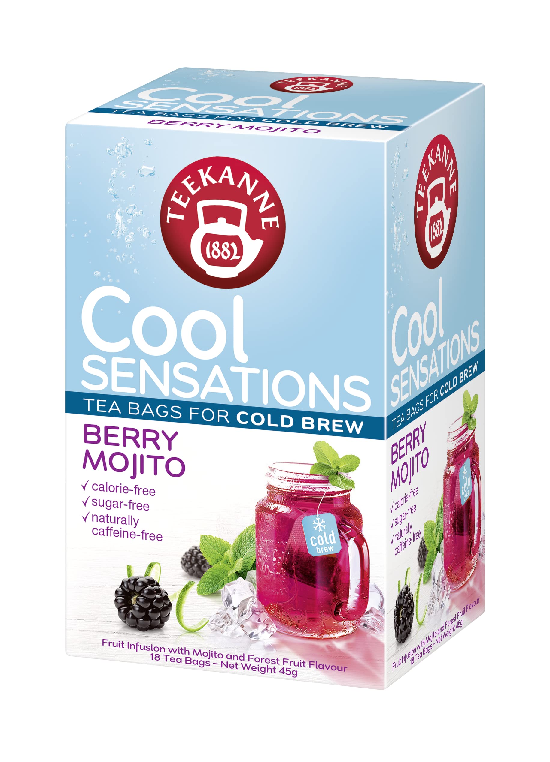 Teekanne Cool Sensations Berry Mojito Tea 45g - Berry Flavor - Cold Water Preparation