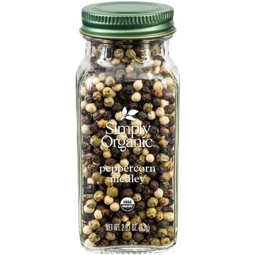 Simply Organic Peppercorn Medley, Certified Organic | 2.93 Oz