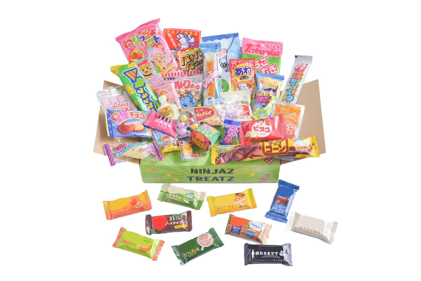 SUSHICANDY Japanese Candy Box - 40 Pieces with 30 Snacks & 10 Chocolate Flavors - Color: BOX