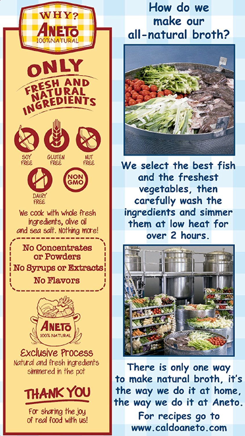 Aneto 100% Natural Fish Broth (6 Pack)
