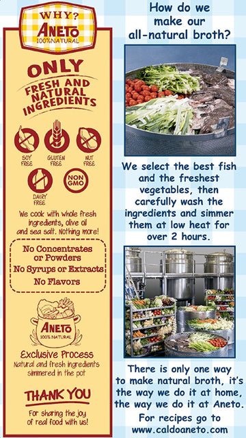 Aneto 100% Natural Fish Broth (6 Pack)