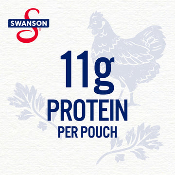 SWANSON S Garlic and Herbs Fully Cooked Chicken Pouch, 2.6 Oz, Ready to Eat, Simple On-the-Go Meals
