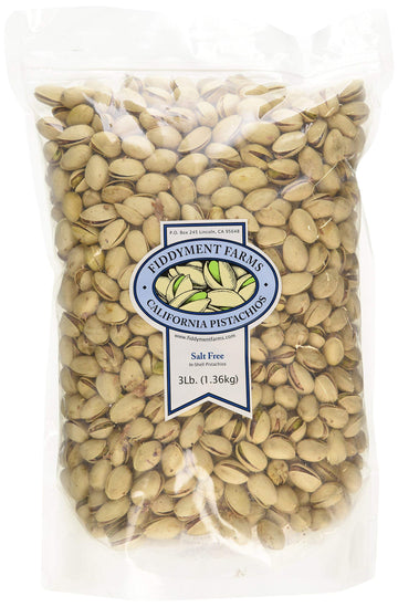 Fiddyment Farms 3Lb Unsalted In-Shell Pistachios