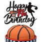Basketball Happy 14Th Birthday Cake Topper 14 Fourteen Years Old Basketball Player Scene Cake Decoration Sport Theme Fourteenth