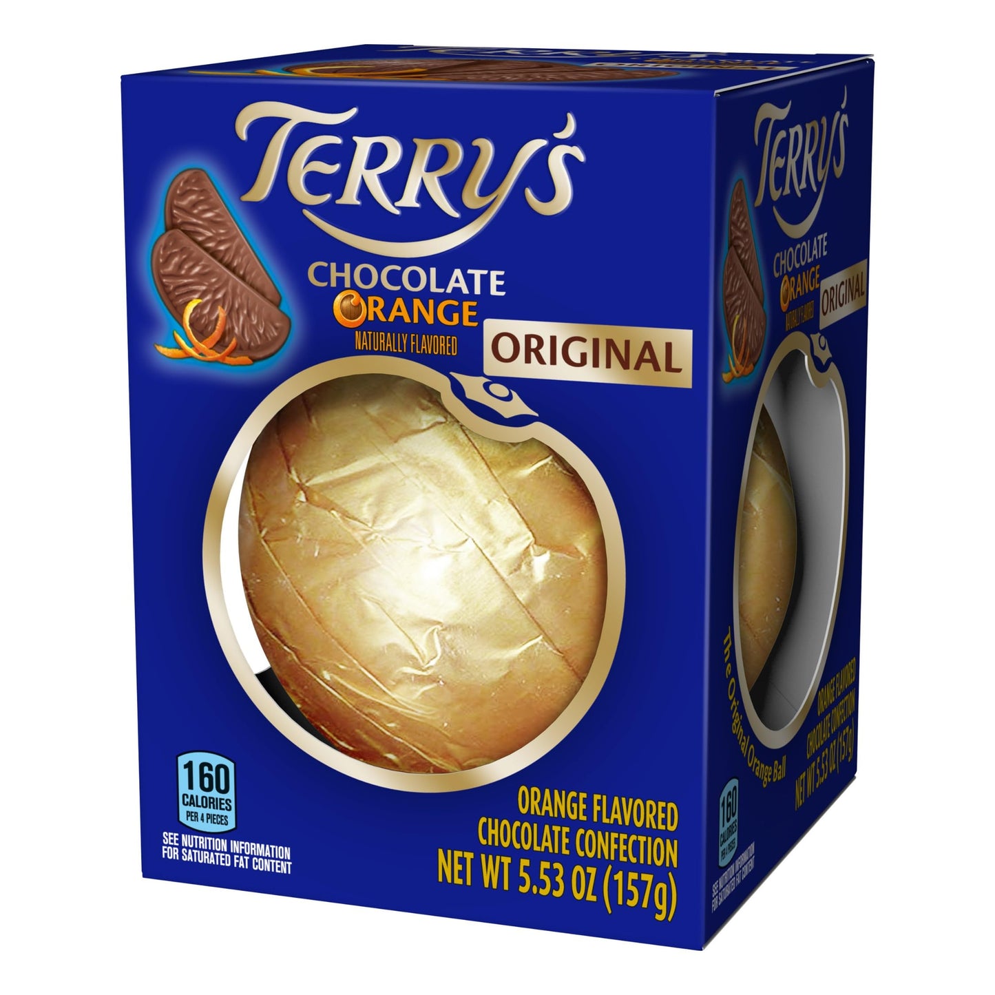 Terry's Milk Chocolate Orange 5.53 oz - Break Apart Chocolate Ball with Real Orange Oil - Perfect Holiday Stocking Stuffer and Party Favor