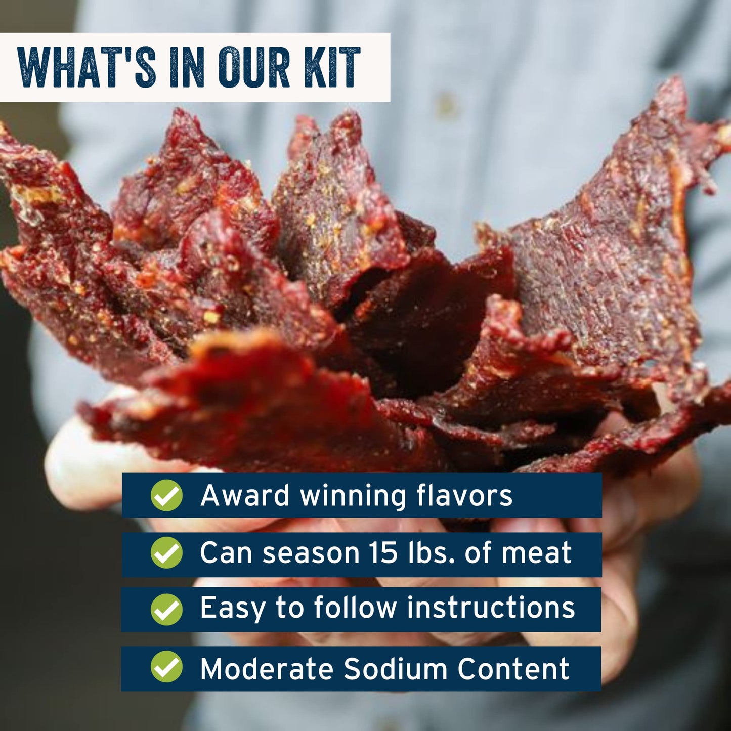PS Seasoning Jerky Seasoning and Cure Kit (Sweet & Hot) - Grand Champion American Association of Meat Processors Award - Wild Ga