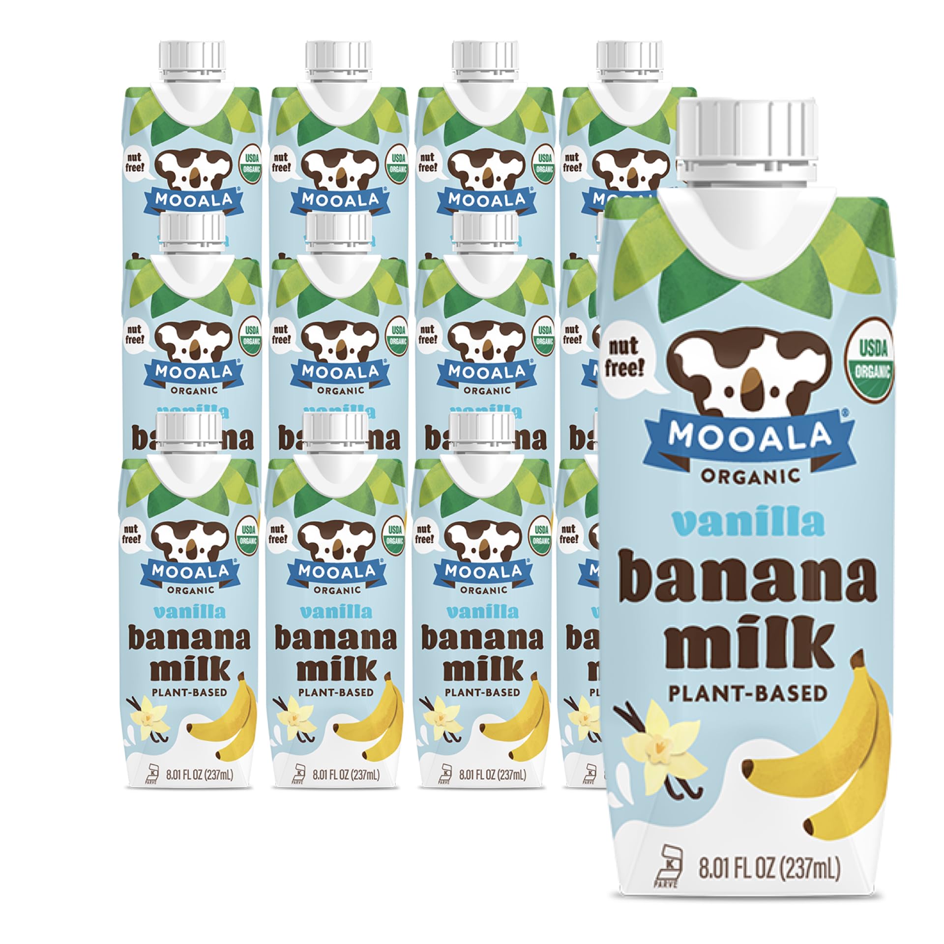 Mooala Vanilla Bananamilk Organic Shelf Stable 237 mL Case 12