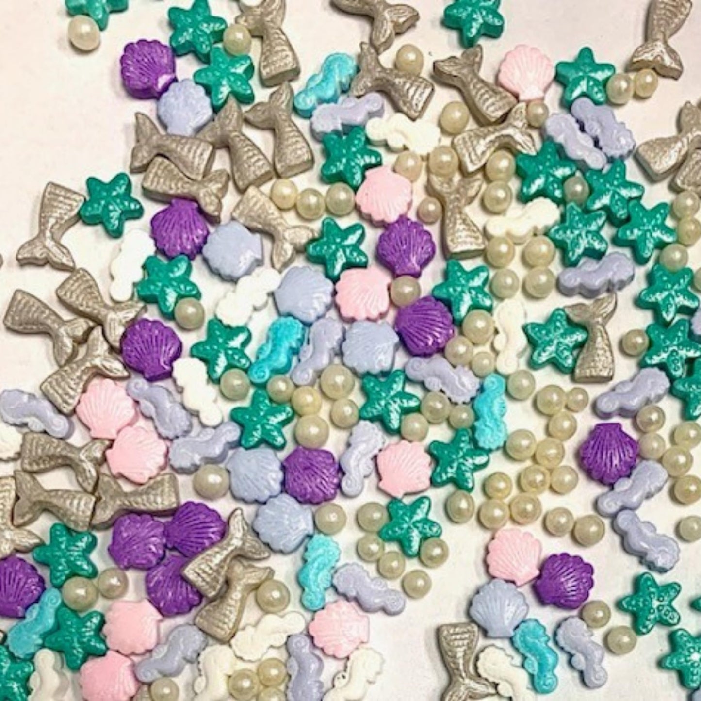 Cool Mom Sprinkles Seahorse, Seashell, Starfish, Pearl Sprinkles (4 Oz.) - Under The Sea Themed Sprinkles For Decorating Ocean C