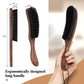 Bfwood Clothes Brush - Boar Bristle Lint Brush For Suits, Cashmere, Wool, Velvet, Suede And Pet Hair - Large Black Walnut Wood H