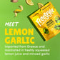 Freestyle Snacks Olive Snack Packs - Jumbo Green Olives, All Natural, Non-GMO, Lemon Garlic, 4oz (6 Pack)