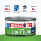 Bumble Bee Chunk Light Tuna In Water, 12 Oz Can - Wild Caught Skipjack Tuna - 17G Protein Per Serving - Msc Certified Sustainable Seafood, Non-Gmo, Gluten Free, Kosher