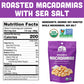 Mavuno Harvest Organic Roasted Macadamia Nuts, Sea Salt, Vegan, 4 Ounce (Pack of 6)