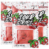Sour Strips Sour Candy Belts, Strawberry, Resealable Candy Bags, 3.4 Ounce (Pack of 3)