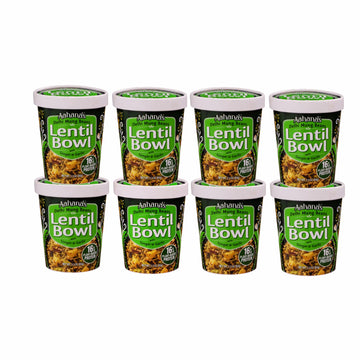 Aahanas Mung Beans & Rice Bowl - Vegan, Gluten Free, Non-GMO, 8 Pack