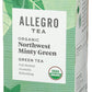 Allegro Tea, Organic Northwest Minty Green Tea Bags, 20 Ct