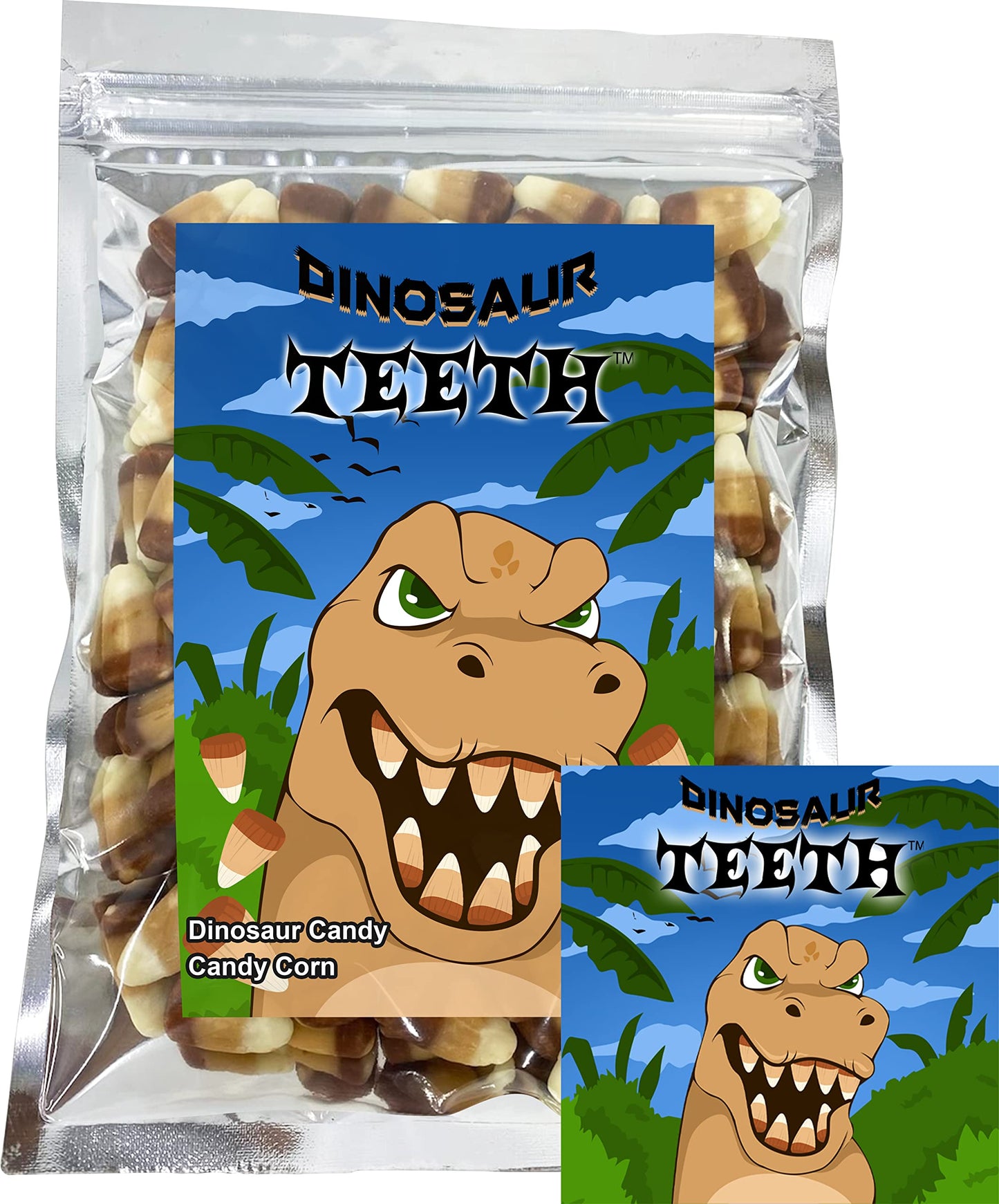 Dinosaur Teeth Smores Flavored Candy Corn Fun Unique Halloween Candy Gag Gift For Birthday Girls, Boys, Kids & Teens (7 Ounces)