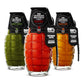The Generals Hot Sauce Triple Threat - Gourmet Hot Sauce, 3 x 6 oz Bottles, Louisiana-Grown Cayenne & Habanero Peppers
