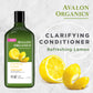 Avalon Organics Clarifying Lemon Conditioner, Removes Buildup To Restore Brightness And Shine, 11 Fluid Ounces
