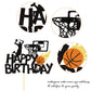 YCTHUNFISH Basketball Cake Topper - Glitter NBA Fan Theme - Small - Basketball-1