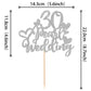 1 Pcs 30Th Wedding Cake Topper With Heart Silver Glitter 30 Pearl Wedding Cake Pick Decoration For Cheers To 30 Years Happy 30Th