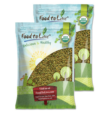 Food to Live - Organic Dry Roasted Pumpkin Seed Kernels with Himalayan Salt, 12 Pounds - Non-GMO, Oven Roasted Whole Pepitas, No